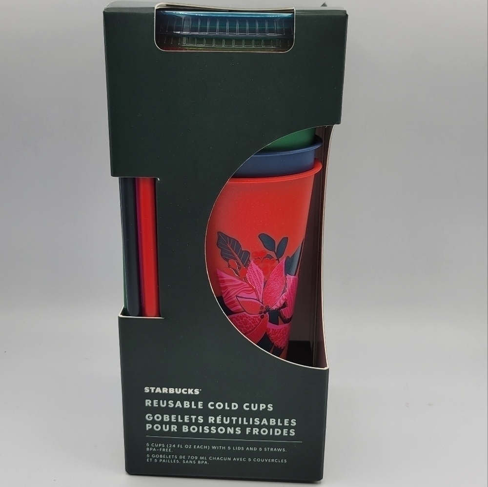 Starbucks Christmas Winter Reusable Cold Cups